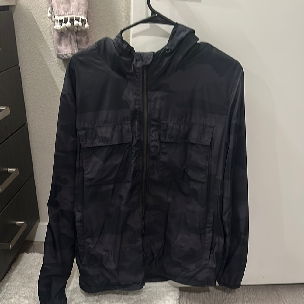 Men's Black Camouflage Jacket